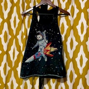 Space cat Racerback Tank *2 for $10*